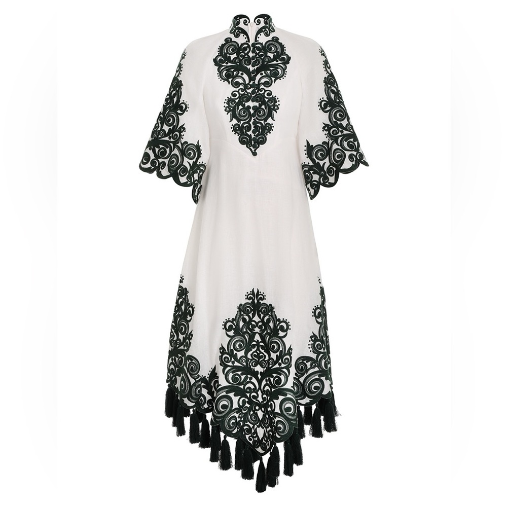 Zimmermann Anneke Embroidered Midi Dress